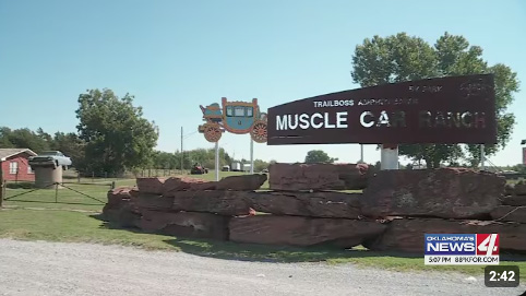 KFOR News 4 feature about Muscle Car Ranch and TwisterFest in Chickasha Oklahoma