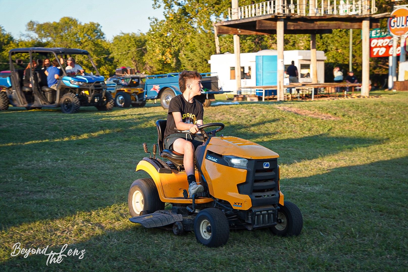 Child enjoying a Cub Cadet ride in the TwisterFest Kids Area