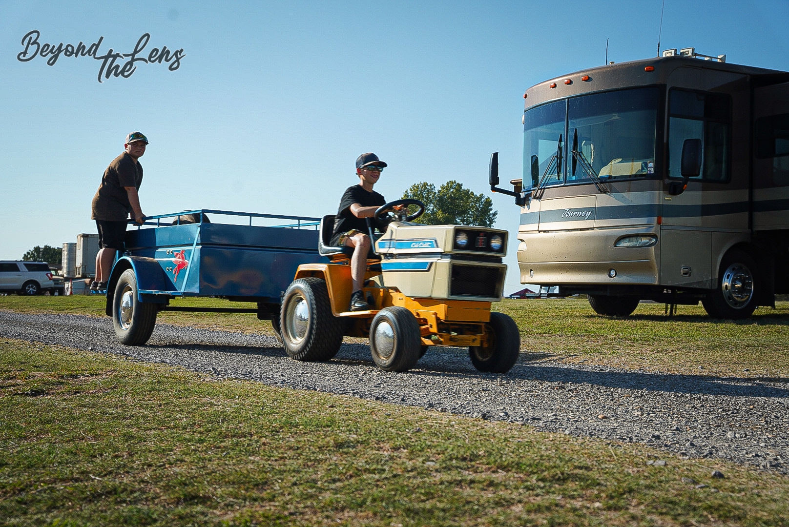 Tractor ride for children at TwisterFest
