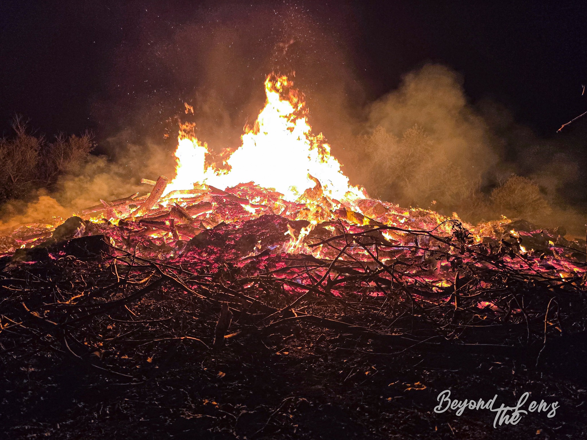 TwisterFest Saturday night bonfire at Muscle Car Ranch