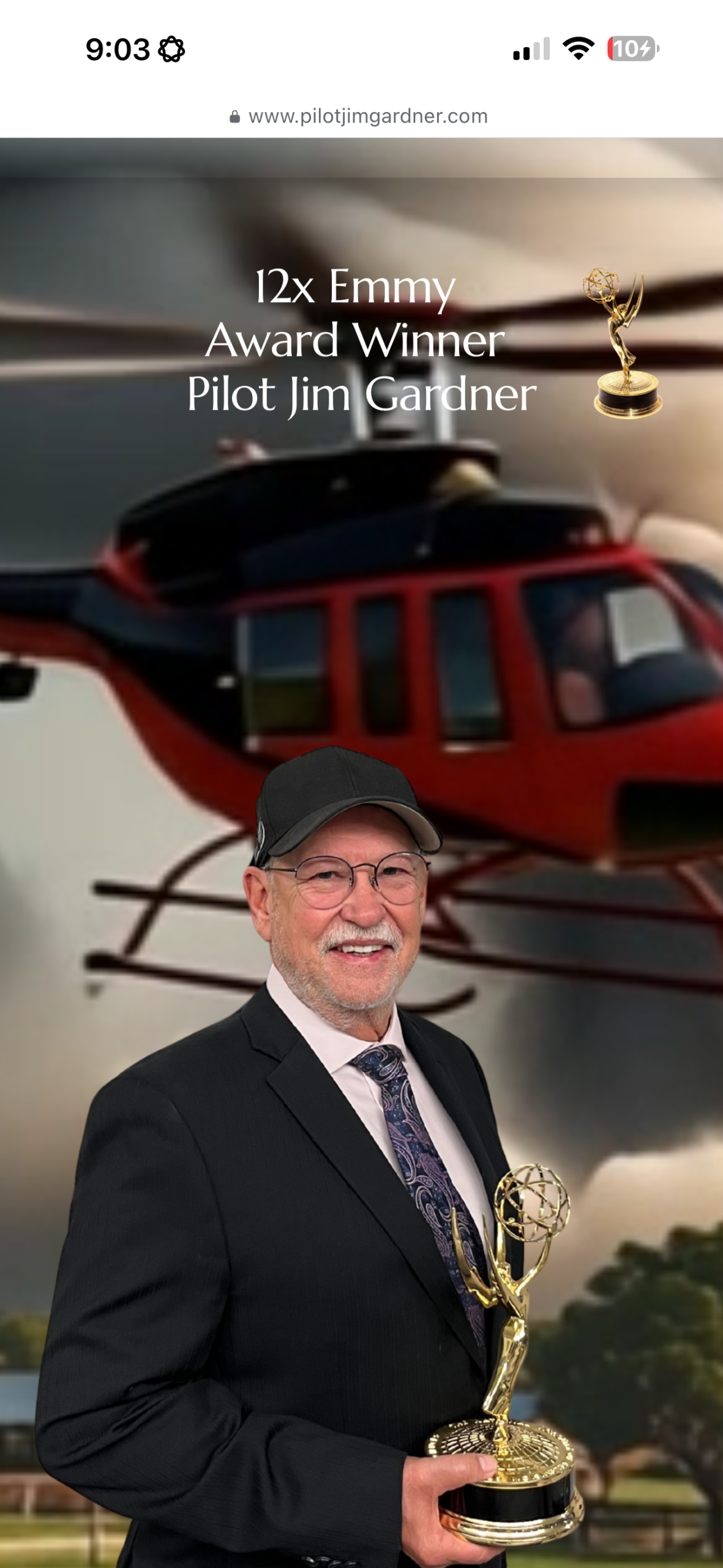 Pilot Jim Gardner, 12-time Emmy Award winner, at TwisterFest 2026