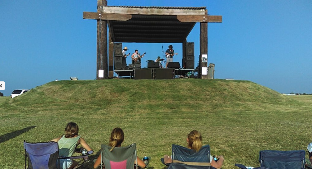 The Mesa Stage at TwisterFest at Muscle Car Ranch in Chickasha Oklahoma