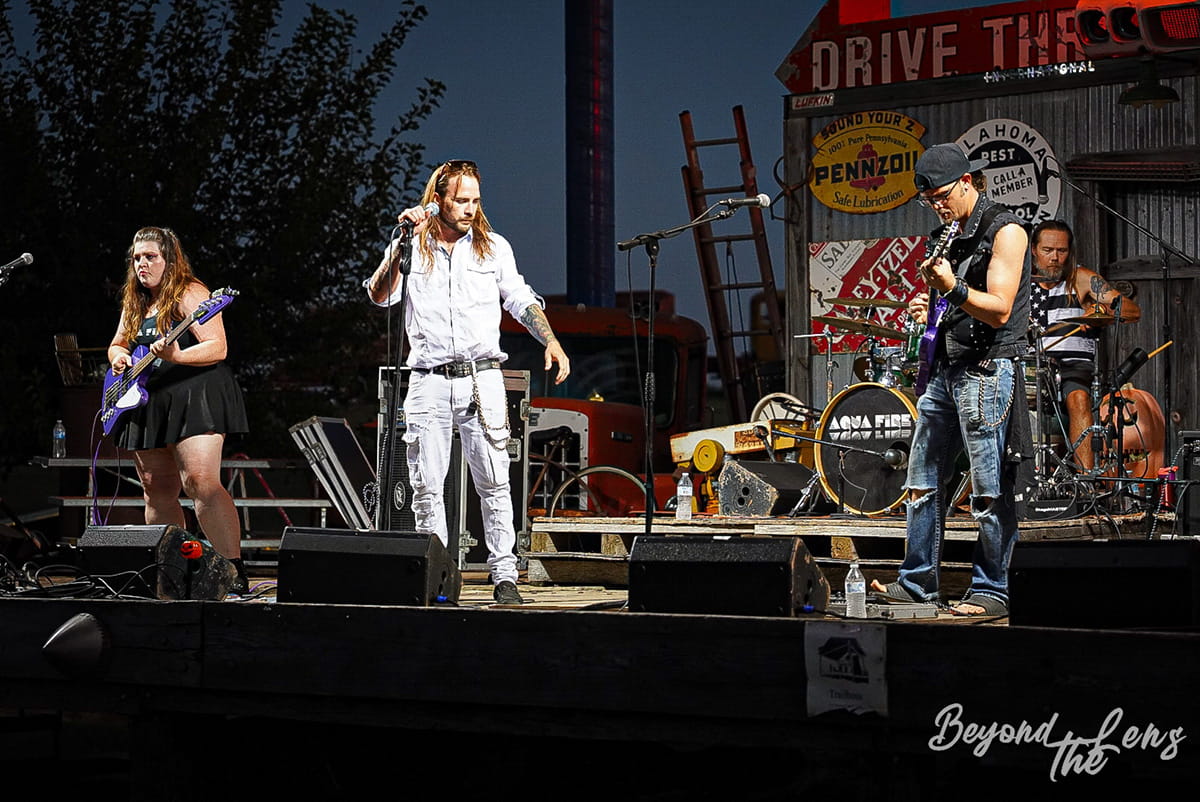 Aqua Fire band performing live at TwisterFest 2024